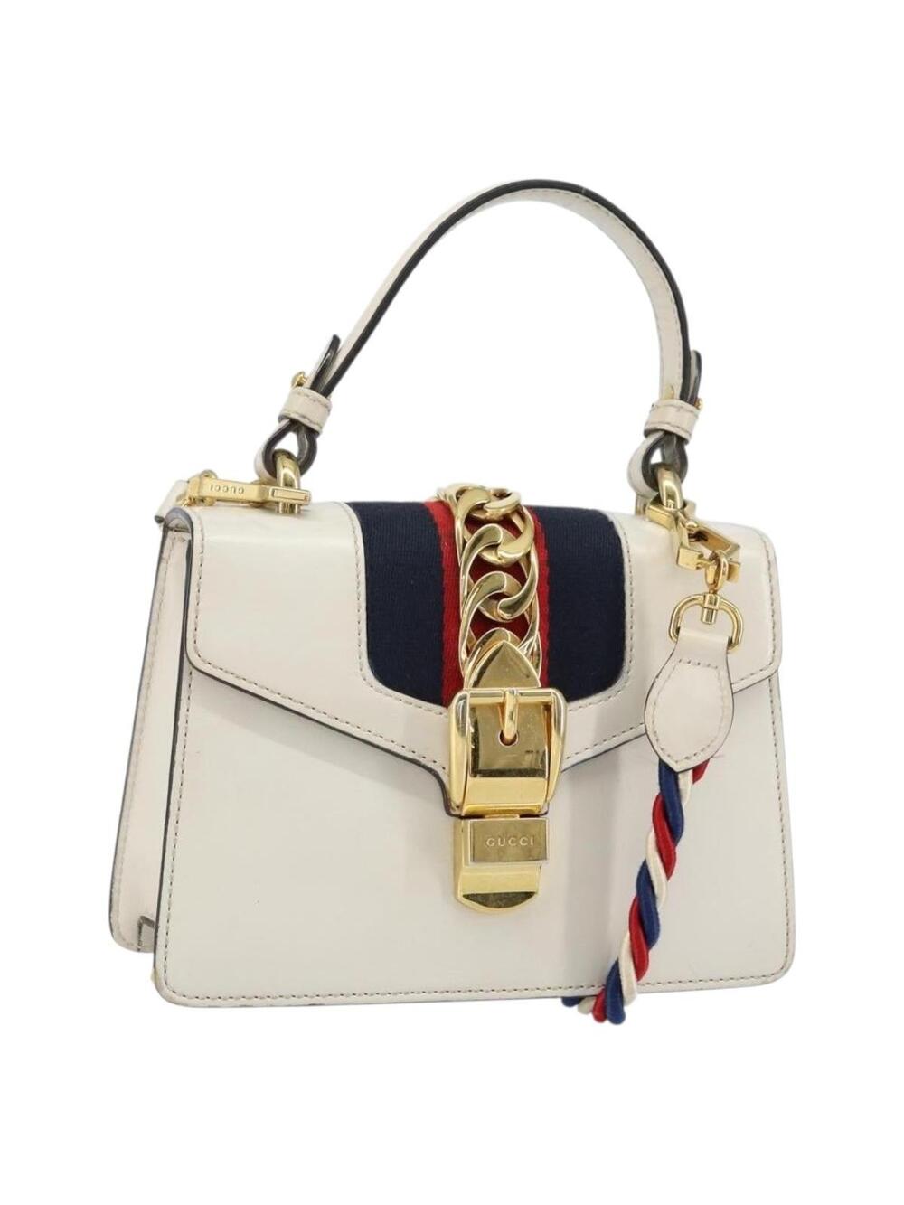 Gucci Sherry Line Hand Bag Leather 2Way #359446G93B